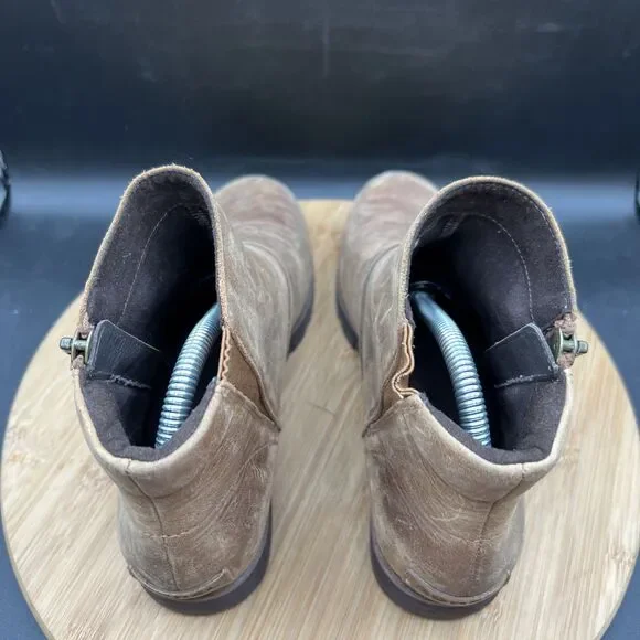 Sorel Harlow Womens Size 8 Brown Zip Waterproof Leather Boots NL3735-242 - Picture 5 of 9